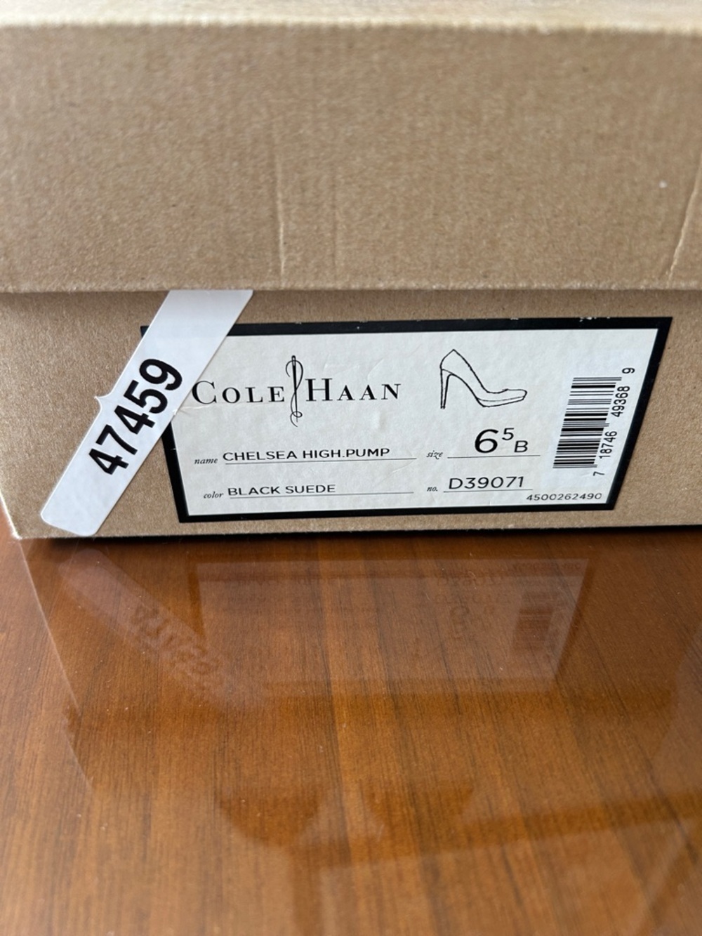 Cole Haan Black Suede Chelsea High Pump - Picture 7 of 11